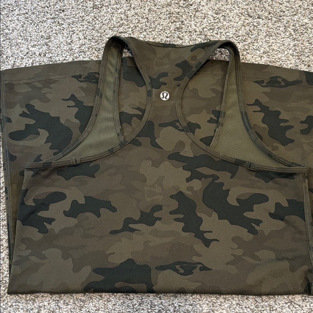 Green Camo Racerback Tank Top - Picture 4 of 4